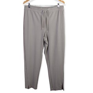 Joie Pants L Womens Elastic Waistband Drawstring Straight Leg Slit Comfort